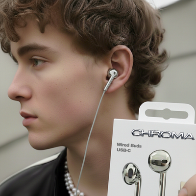CHROMA Chrome Wired Earbuds
